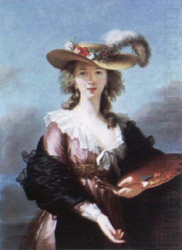 self portrait in a straw hat, Elisabeth Louise Viegg-Le Brun